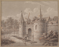 X 044m
<br/>
Stadsgracht en stadswal
<br/>
<em>Ittmann, L. (werkzaam ca. 1800)</em>